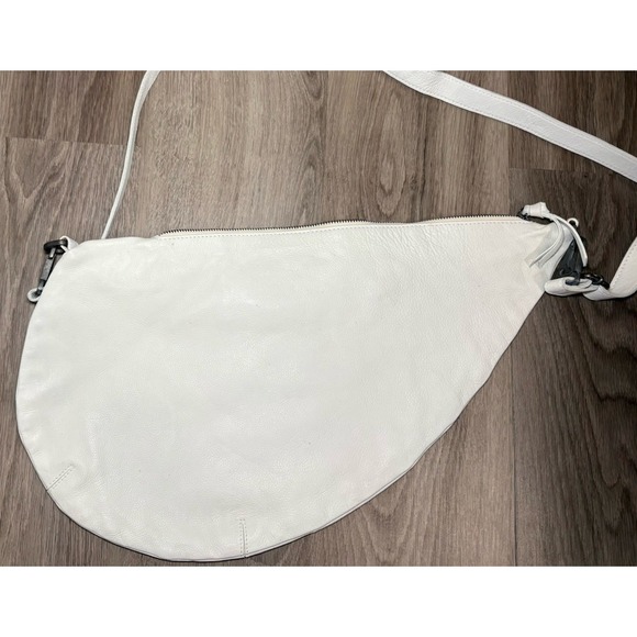 We The Free People Waverly Sling Bag Shoulder Crossbody Purse Ivory White Hobo - Picture 9 of 13